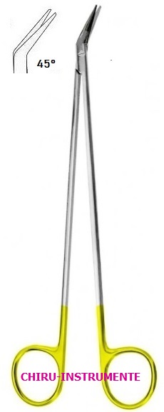 DEBAKEY Gefäßschere, 45°, 18 cm, Hartmetall (TC)