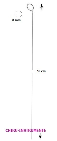 Endarterektomie-Stripper, Ø 8mm, 50cm