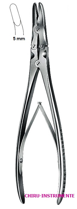 RUSKIN Hohlmeisselzange, gebogen, 5mm, 23cm RUSKIN Hohlmeisselzange, gebogen, 5mm, 23cm