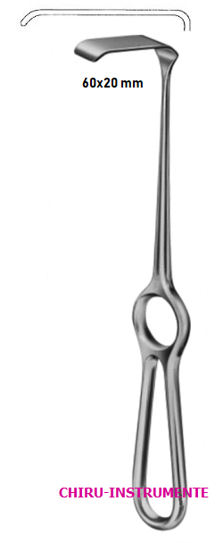 KOCHER retractor, 60 x 20 mm, 23 cm (9")