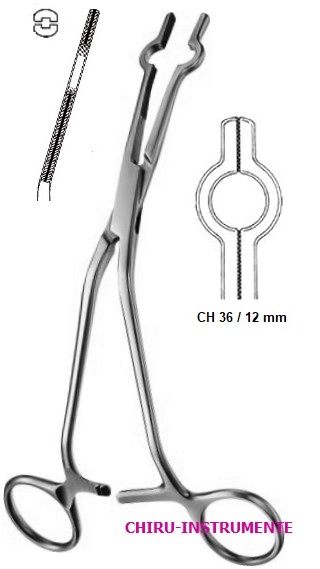 COOLEY CAVA occlusion clamps, 36 Fr, 20 cm (8")