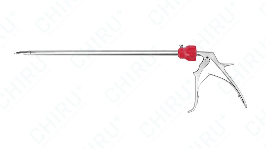 Endoskopische Clip Anlegezange, orange (L), Townsend Griff, 330 mm, Ø12,5 mm für Europclips™