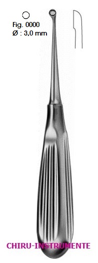 BRUNS scharfer Löffel, Fig. 0000, 17 cm BRUNS scharfer Löffel, Fig. 0000, 17 cm