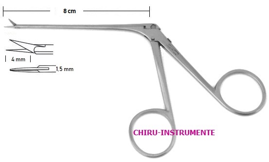 BELLUCCI Mikro-Mini-Ohrscherchen, sp./sp., 4mm, 8cm BELLUCCI Mikro-Mini-Ohrscherchen, sp./sp., 4mm, 8cm