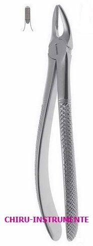 Extracting forceps, fig. 30, with adhesive profile