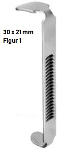 DAVIS-BOYLE Zungenspatel, Fig. 1, 21x30mm, ohne Rohr