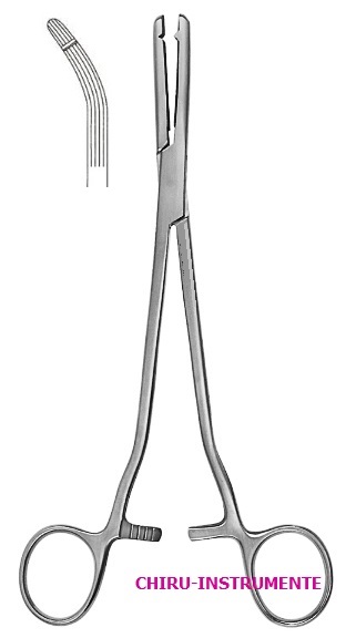 HEANEY-BALLENTINE Hysterektomieklemme, gebogen, 21cm HEANEY-BALLENTINE Hysterektomieklemme, gebogen, 21cm