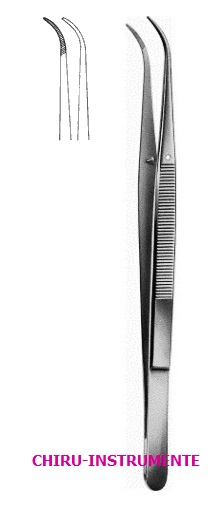 LONDON-COLLEGE dental tweezers, fig. 1, 15 cm (6")