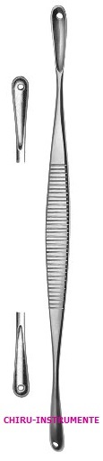 UNNA Komedonenquetscher, doppelt oval, 14 cm