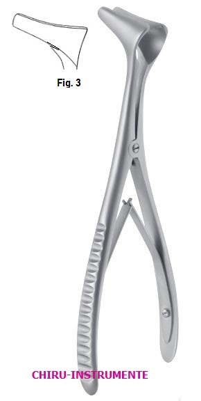 HARTMANN nasal speculum, fig. 3, 15 cm (5 ¾")