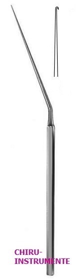 MC GEE ear needle, curved upwards, 15.5 cm (6.1")