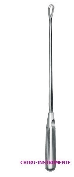 BUMM Uteruskürette, 34 cm, stumpf, fest