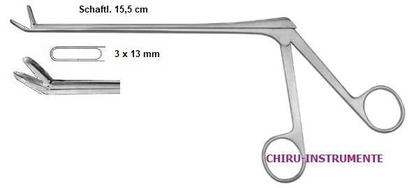 CASPAR Rongeur, aufgebogen, 13x3mm, 15,5cm