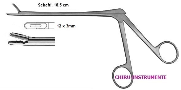 CASPAR rongeur, straight, 18.5 cm (7 ½"), 3 x 12 mm