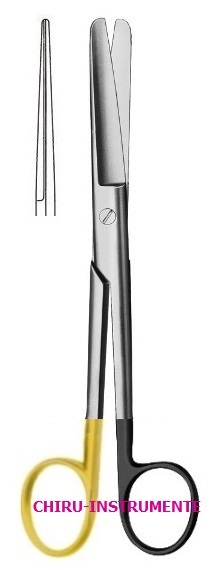 Chirurgische Schere, gerade, st./st., 14,5 cm, Hartmetall (TC), Supercut (SC)