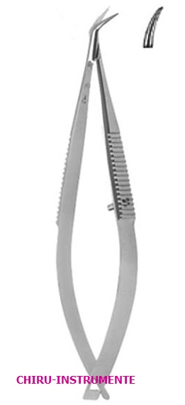 KATZIN corneal scissors, 10 cm (4"), right