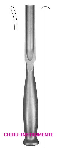 SMITH-PETERSEN gouge, curved, 6 mm, 20 cm (7.9")