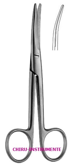 MAYO-STILLE Schere, gebogen, 17 cm, Hartmetall (TC), Supercut (SC)