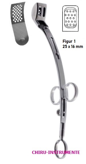 Spare blade for tonsilotome, perforated, fig. 1 Spare blade for tonsilotome, perforated, fig. 1