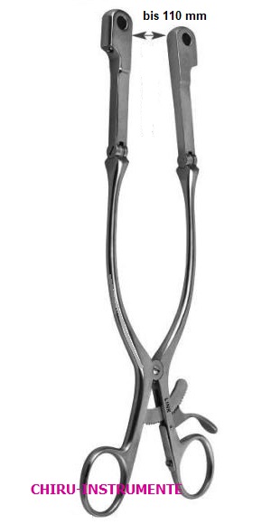 CLOWARD retractor without valves, 25 cm (10")