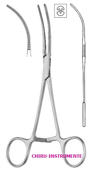 GLOVER multi purpose vascular clamp, 17 cm (6 ¾")