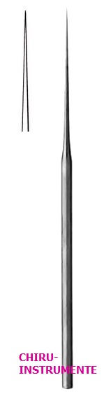 BARBARA ear needle, straight, sharp, 16 cm (6 ¼")