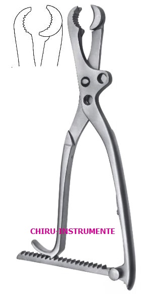 LAMBOTTE Knochenhaltezange, Maul verstellbar, 22cm