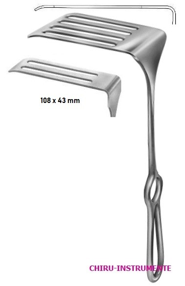 CORYLLOS retractor, 22.5 cm (8 ¾"), 82 x 22 mm