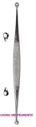 UNNA Komedonenquetscher, doppelt rund, 14 cm