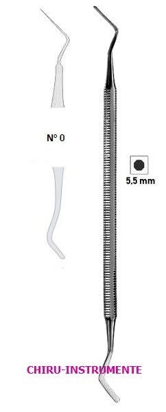 HEIDEMANN-Füll Instrument, Fig. 0, Breite 2mm, Länge ca. 16,5cm
