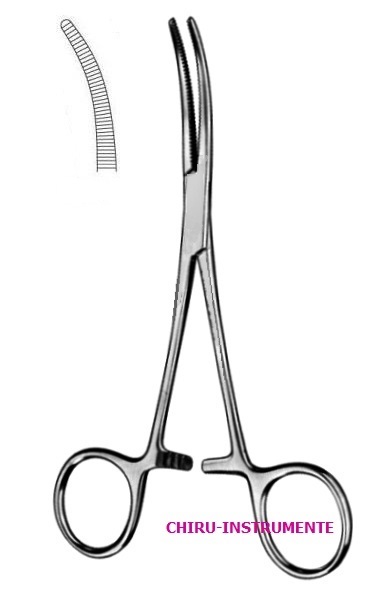 ROCHESTER PEAN Gefäßklemme, gebogen, 18cm ROCHESTER PEAN Gefäßklemme, gebogen, 18cm