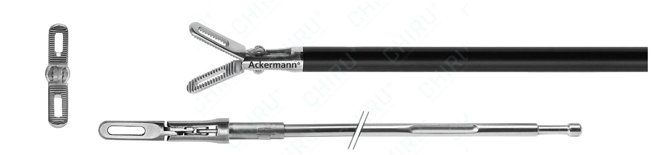 Gefensterte Greifzange, Mikromaulteil, Ø 5 mm, 330 mm, XPress Lock™