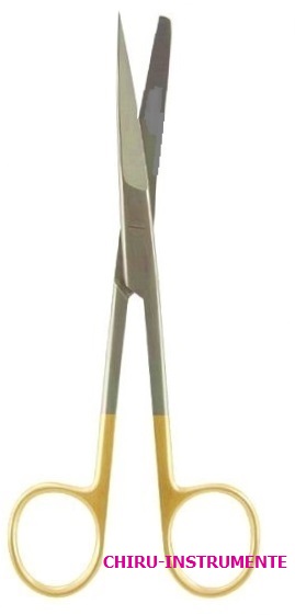 DEAVER scissors, straight, sh/bl, 14 cm (5.5"), Tungsten Carbide (TC)