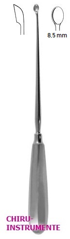 SIMON Uteruslöffel, Fig. 2, 8,5 mm, 25 cm, scharf, fest SIMON Uteruslöffel, Fig. 2, 8,5 mm, 25 cm, scharf, fest