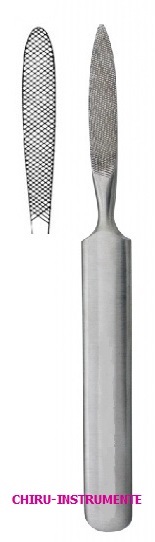 JOSEPH Knochen Feile, grob kariert, 45x9mm, 16cm JOSEPH Knochen Feile, grob kariert, 45x9mm, 16cm