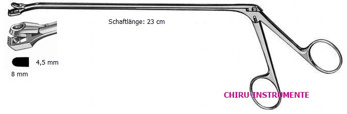 WITTNER Biopsiezange, 8 x 4,5 mm, 23 cm, abgewinkelt WITTNER Biopsiezange, 8 x 4,5 mm, 23 cm, abgewinkelt
