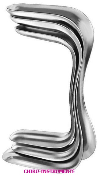 SIMS vaginal specula, fig. 1 - 3, double-ended, set