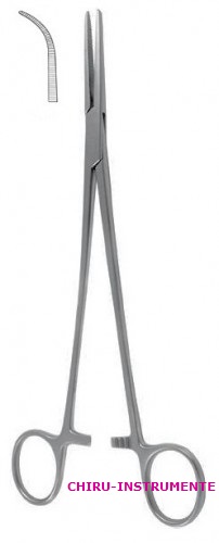 HEISS hemostatic forceps, 20 cm (8"), straight, fine