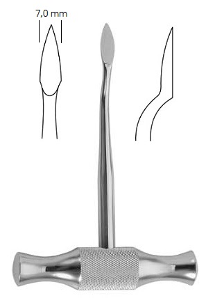 LECLUSE Wurzelheber, Fig.1, 11cm, 7mm