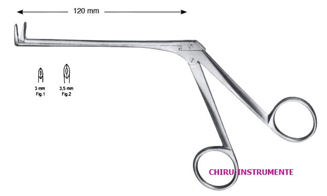 WEIL-BLAKESLEY, scharfe Nasenzange, 90° aufgebogen, Fig. 1, Maulbreite 3,0mm