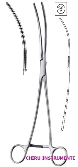 DEBAKEY atraumatic forceps, 90 mm, 26 cm (9 ¼"), C-shaped