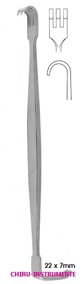 BABY-SENN double retractor, 15 cm (6"), blunt