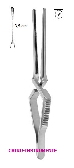 DEBAKEY atrauma-bulldog clamps, 7.5 cm (3"), straight