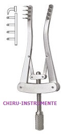 ALM Wundspreizer, scharf, 4 und 4 Zähne, 7 cm ALM Wundspreizer, scharf, 4 und 4 Zähne, 7 cm