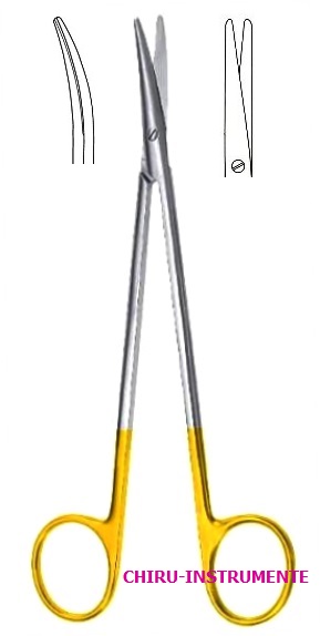 TOENNIS-ADSON Schere, gebogen, 17,5 cm, Hartmetall (TC)