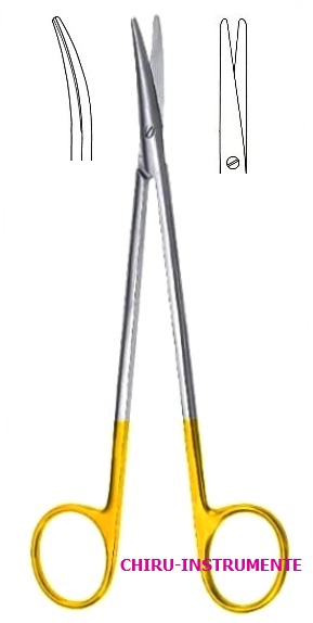 TOENNIS-ADSON Schere,gebogen, 17,5 cm, Hartmetall (TC)