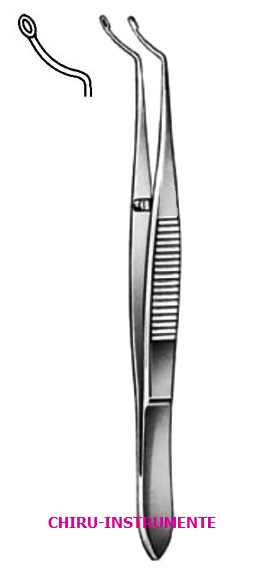 ARRUGA Kapselpinzette, aufgebogen, 10cm
