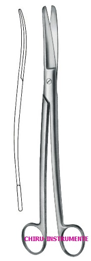 SIEBOLD Schere, 24 cm, S-förmig gebogen, st./st.