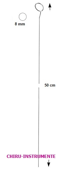 VOLLMAR Ringstripper, Kopf abgewinkelt, Ø 8mm, 50cm