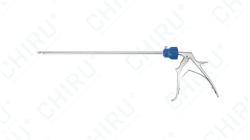 Endoskopische Clip Anlegezange, dunkelblau (S), Townsend Griff, 330 mm, Ø7,0 mm für VeSeal Clips™